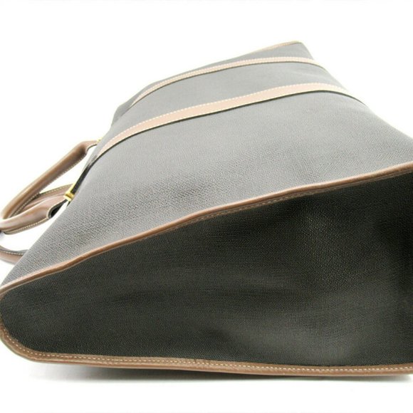 Authentic dunhill Boston Bag Herringbone PVC Leather Used - Picture 5 of 8